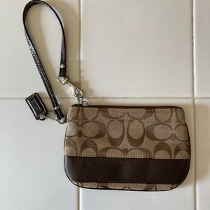 Mini Coach Wristlet
